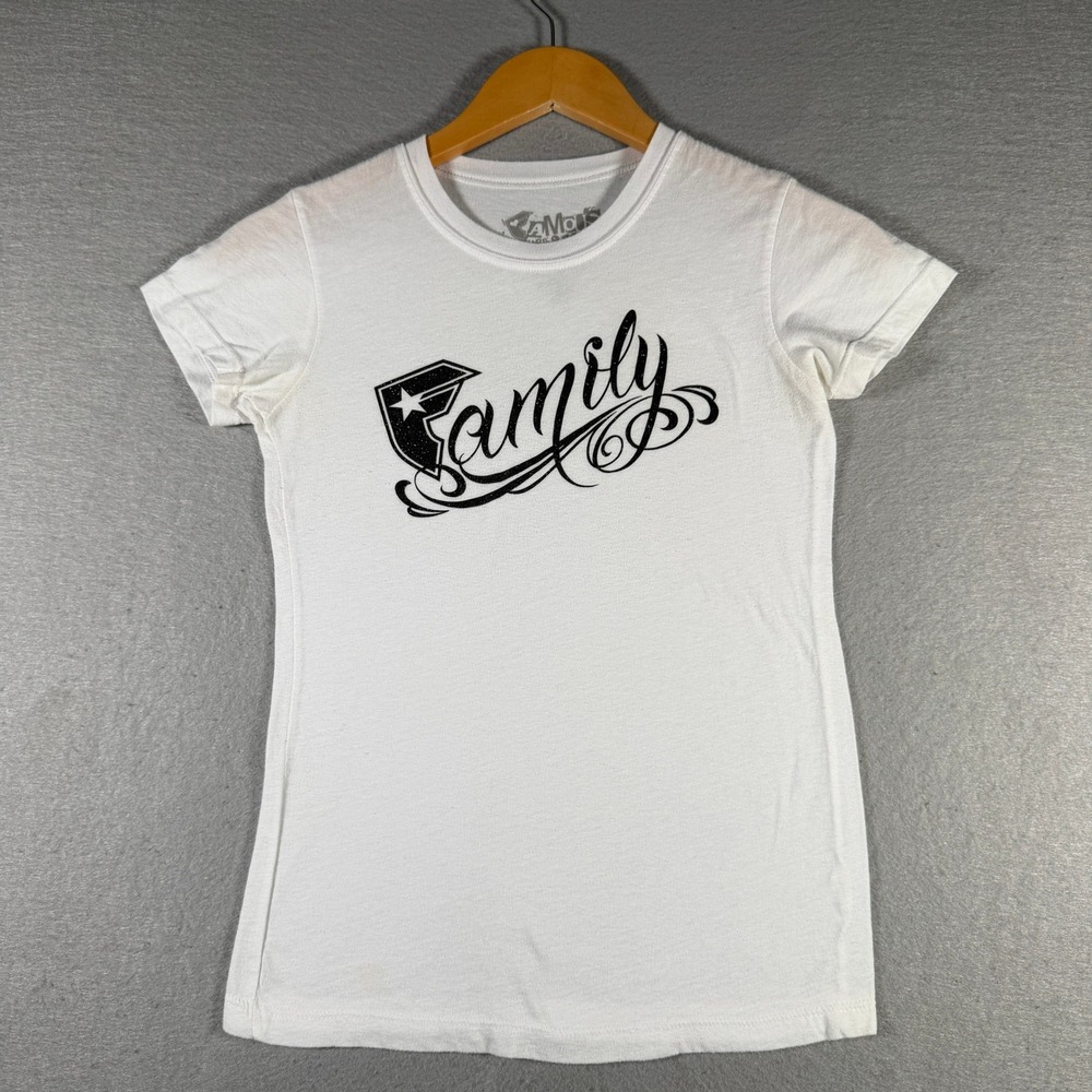 Famous Stars and Straps Family Graphic Tee White Short Sleeve Small Streetwear